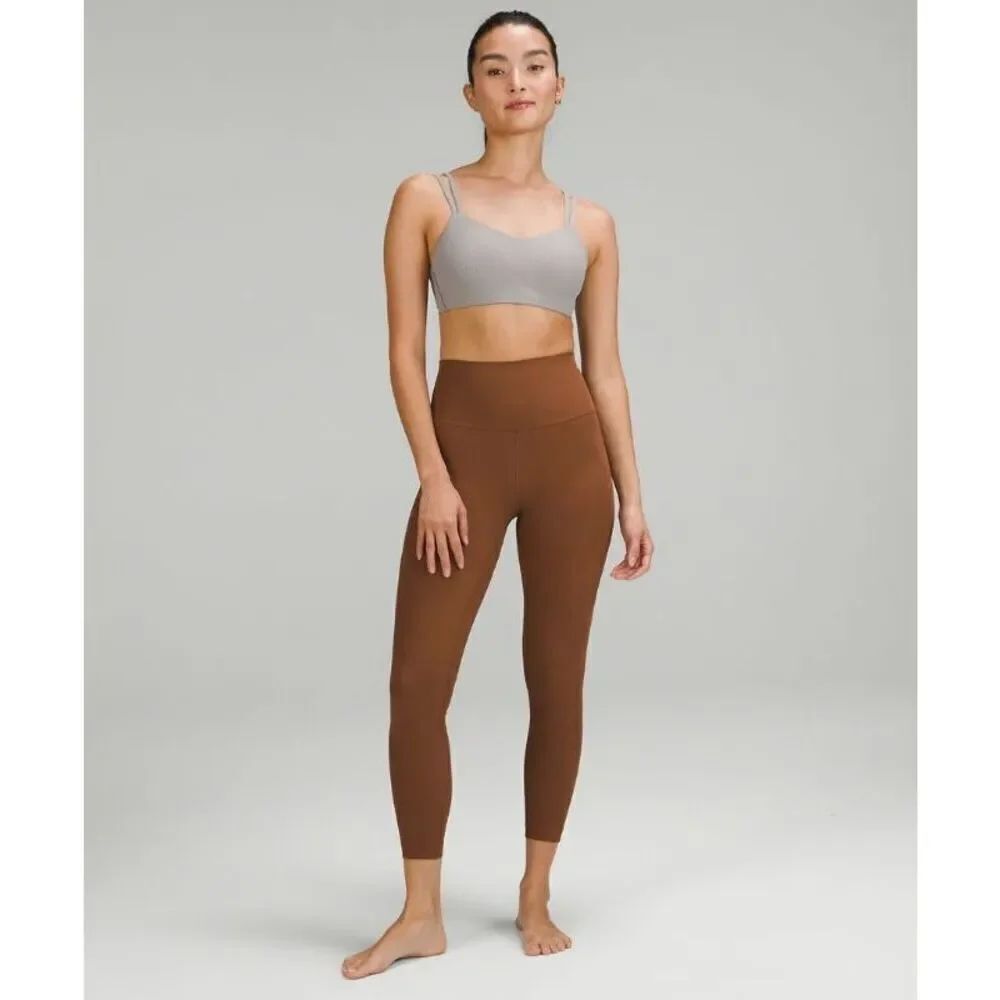 Lululemon Women’s Align Ribbed High-Rise Pant 25” In Roasted Brown